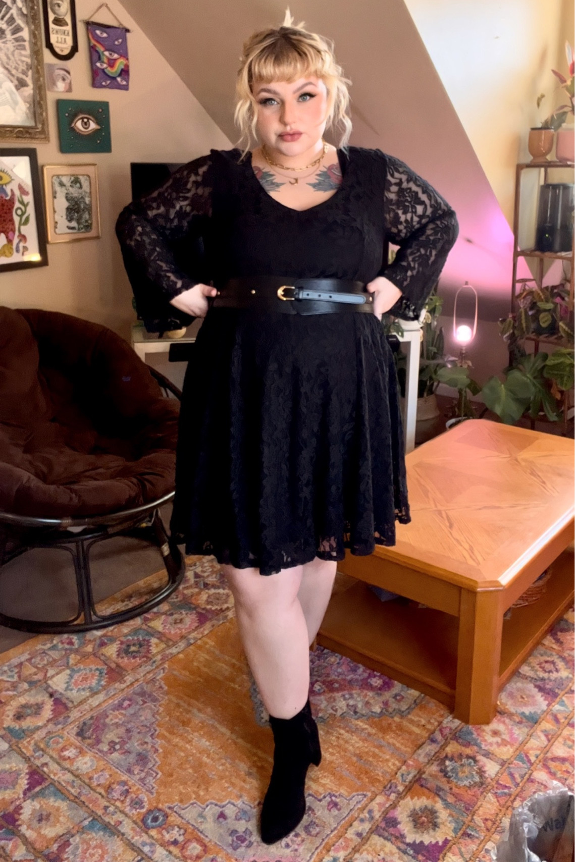 Edgy Alt Lacey Date Night Look 🖤

#LTKunder50 #LTKcurves #LTKworkwear