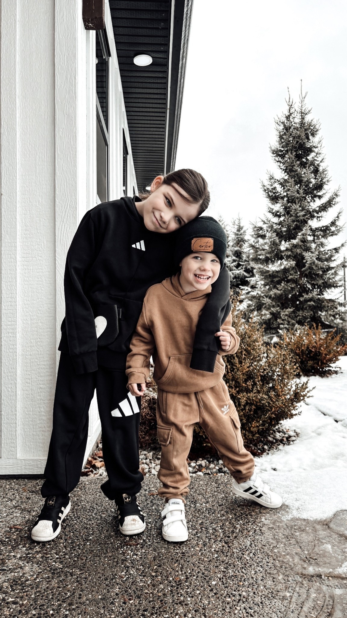 Winter uniform: comfy sets, cute kicks, and all the sibling sweetness 🤎🖤 

#LTKcanada #LTKkids #LTKshoes