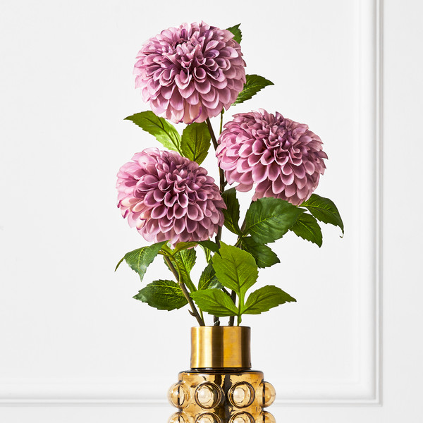 Dusty Purple Bulb Dahlia - Set of 3 | Z Gallerie