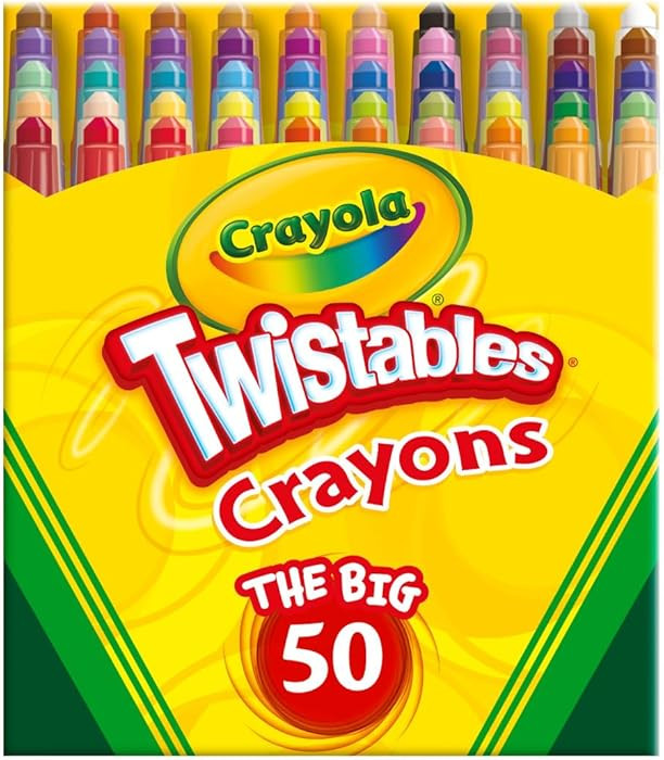 Crayola Mini Twistables Crayons for Kids (50ct) Stocking Stuffers & Holiday Gifts, No Peel Toddle... | Amazon (US)