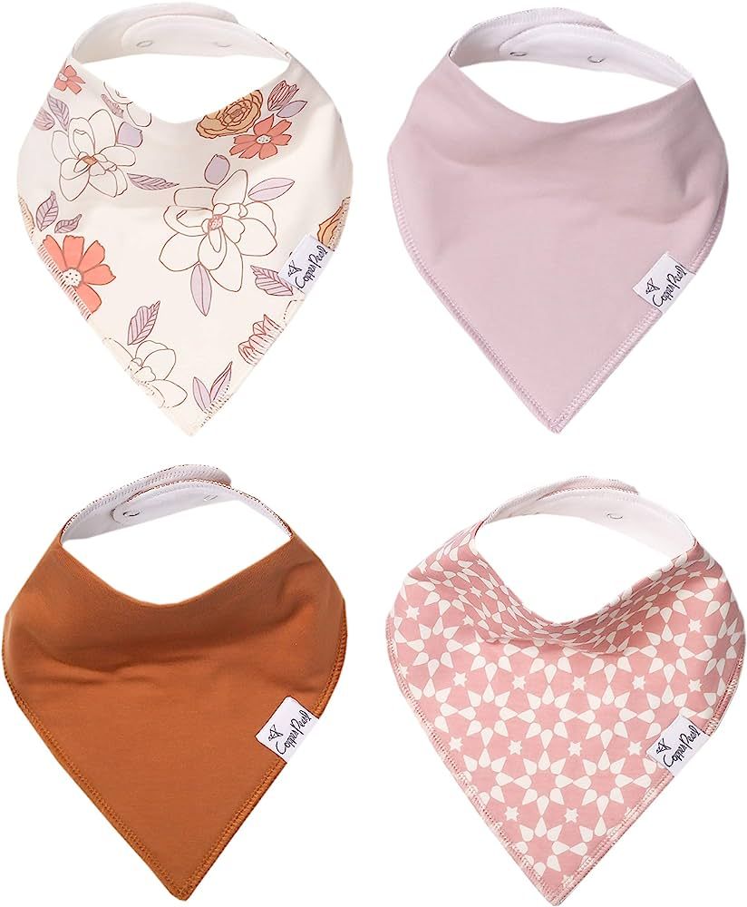 Copper Pearl Baby Bandana Drool Bibs for Drooling and Teething 4 Pack Gift Set “Ferra | Amazon (US)