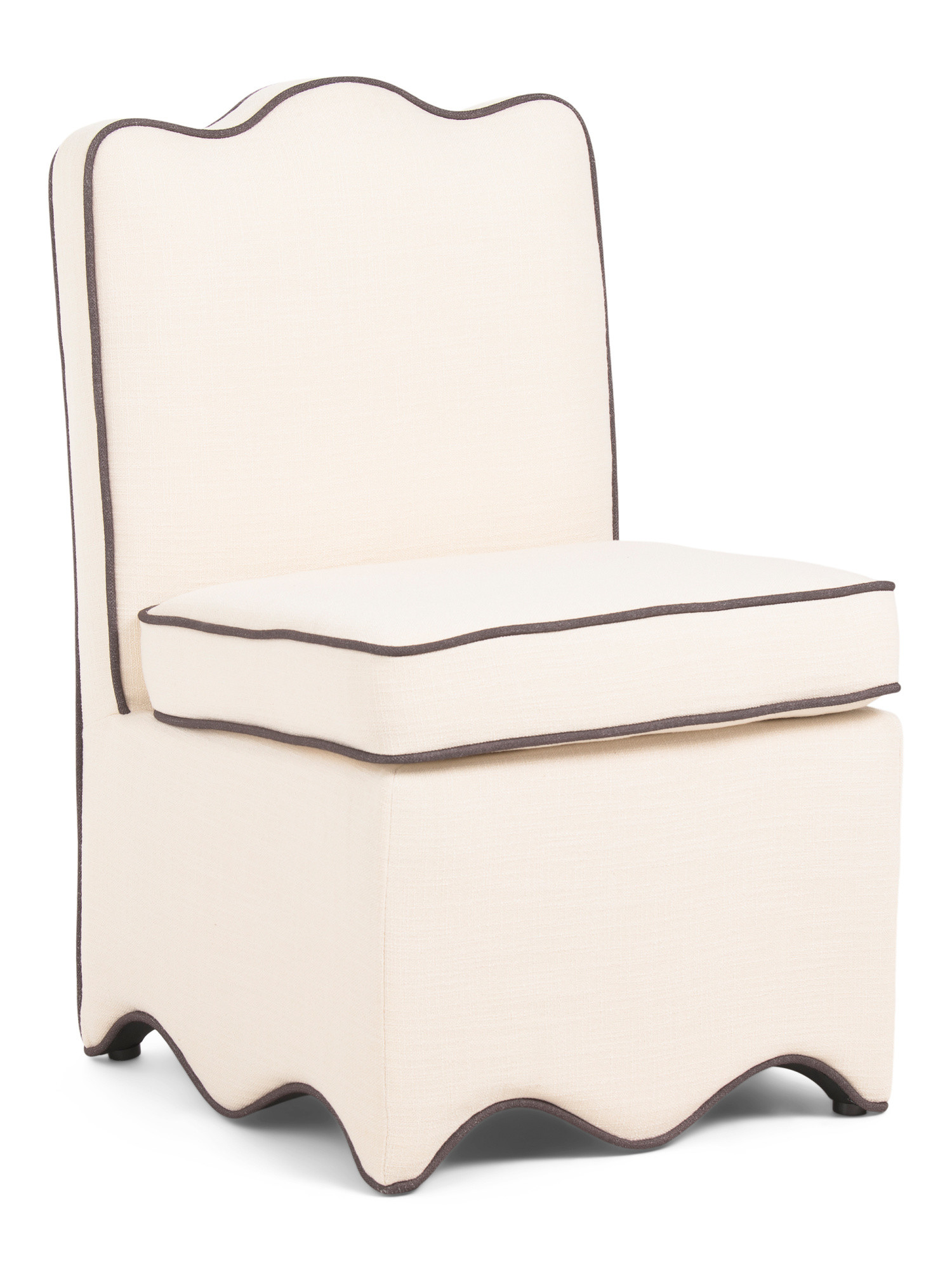 21x33 Scalloped Bottom Skirted Anywhere Chair | TJ Maxx