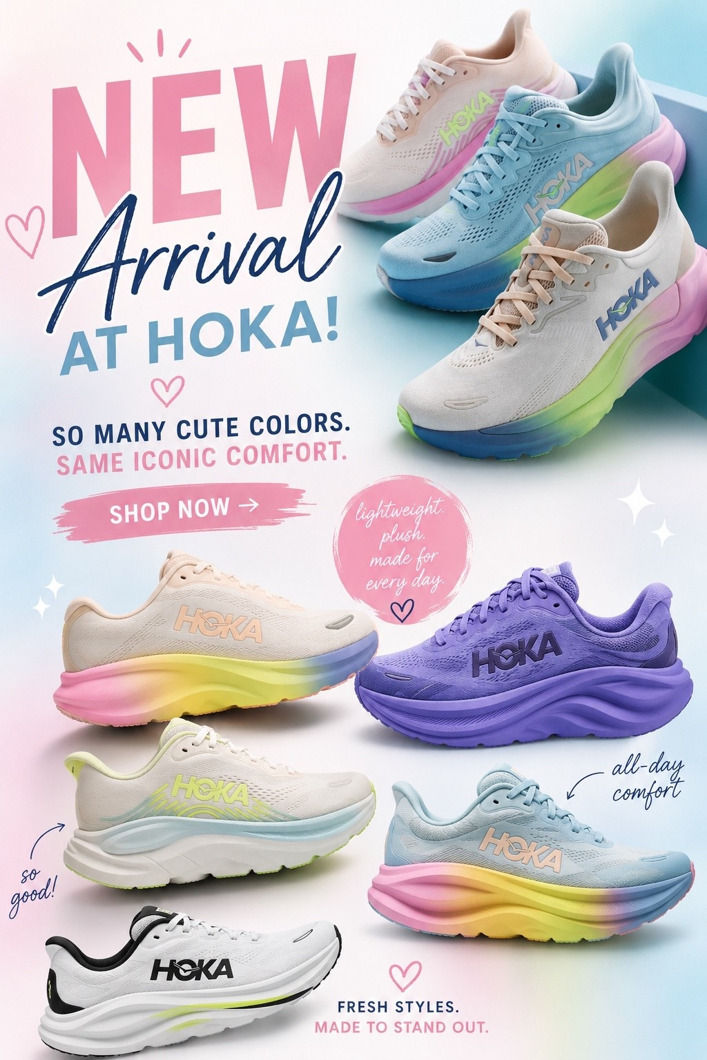 🚨 NEW HOKA COLORS ARE HERE! 🚨
The comfort you already love... now in the cutest colors of the season! 💕 Whether you're walking, working out, or on your feet all day, these are worth every penny. Shop every color in my LTK! 👇

#LTKActive #LTKSeasonal #LTKOver40