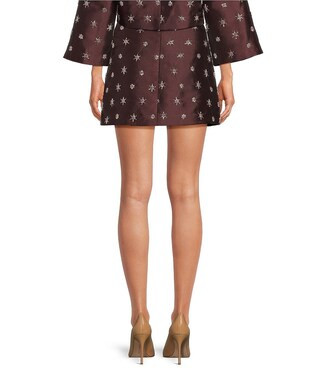 Gianni Bini Bead Embroidered Coordinating A-Line Mini Skirt -  0 | Dillard's