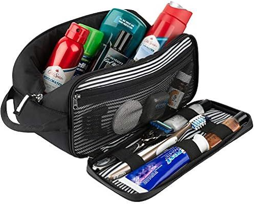 Toiletry Bag Dopp Kit for Men - Nylon Travel Toiletry Bag Waterproof Shower Cosmetic Organizer fo... | Amazon (US)