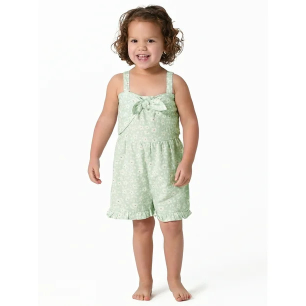 Modern Moments by Gerber Toddler Girl Sleeveless Romper, Sizes 12M-5T | Walmart (US)