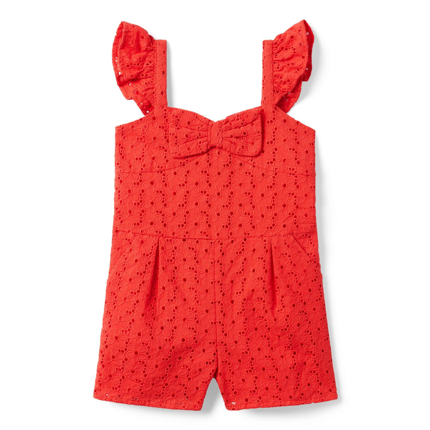 Eyelet Bow Romper | Janie and Jack