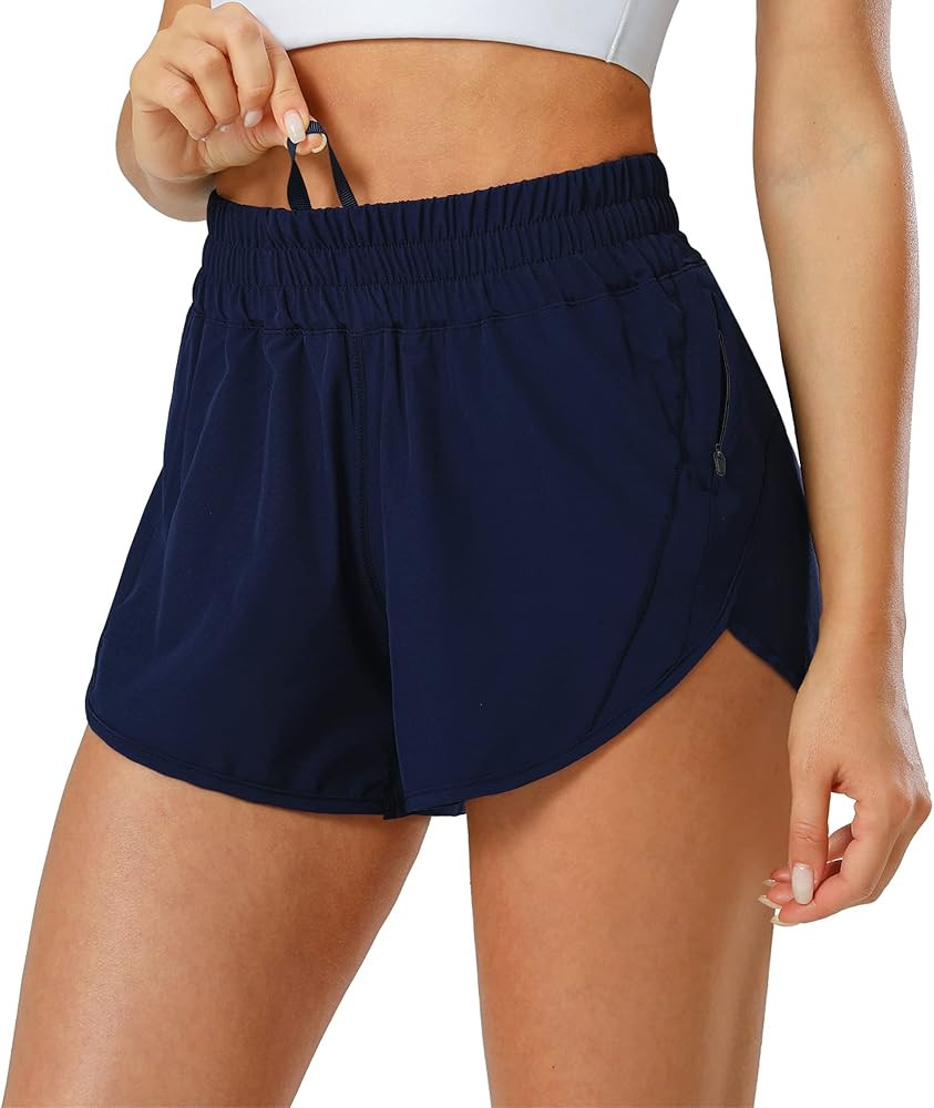 Aurefin Athletic Shorts for Women,Women's Quick Dry Workout Sports Active Running Track Shorts wi... | Amazon (US)