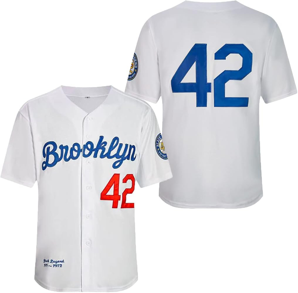 Men's Black Legend Baseball Jersey Number 42 Vintage Embroidered Retro Lightsout Jerseys Shirts | Amazon (US)