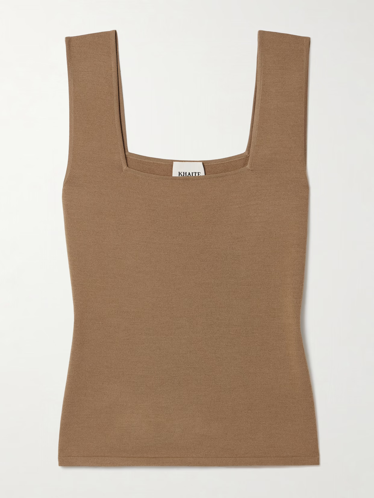 KHAITE - Sani Knitted Tank - Brown | NET-A-PORTER (US)