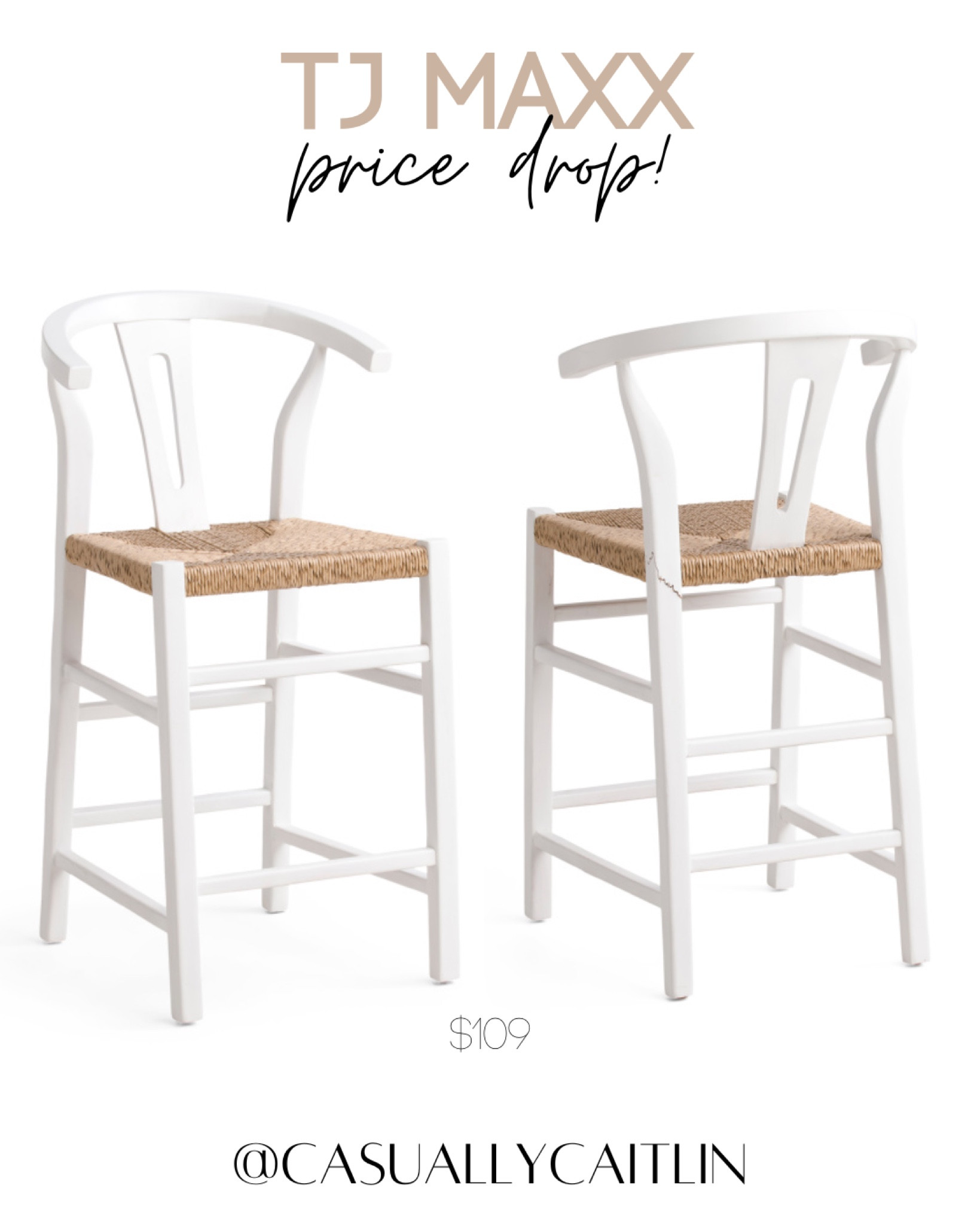 These counter stools from tj maxx just dropped from $149 to $109! Would look so cute in many styles of kitchens.

White counter stool, woven counter stool, kitchen seating, kitchen island seating, affordable home finds, affordable furniture, coastal kitchen, coastal decor 

#LTKSaleAlert #LTKStyleTip #LTKHome