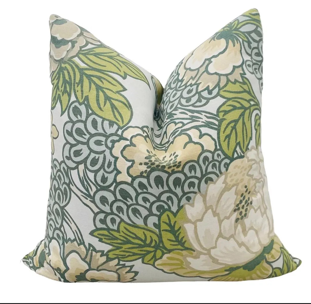 Thibaut Honshu Robins Egg | Custom Pillow Cover | Designer Home Decor | Made to Order | Etsy (Global)