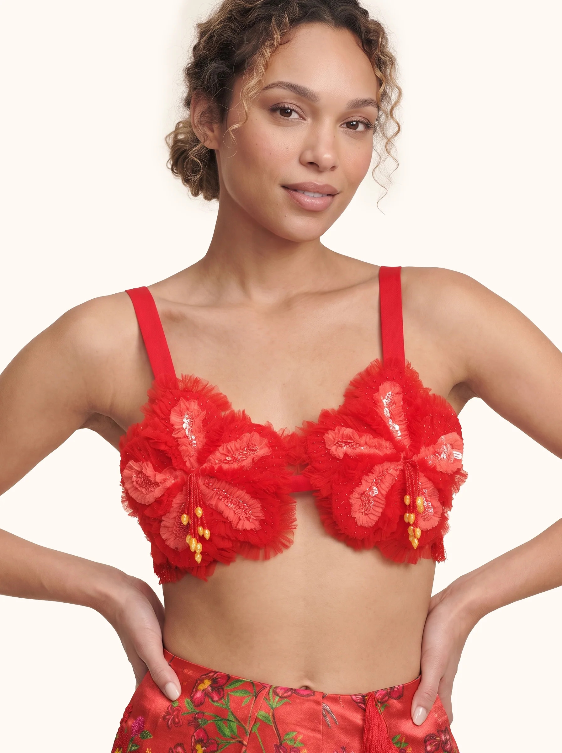 The Maya Hibiscus Bra Top | Shop.app