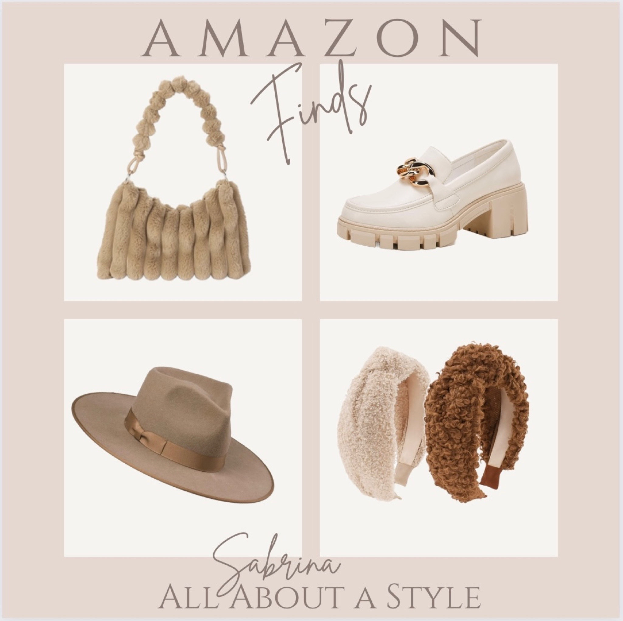 Amazon Finds. #fall #accessories #purse #hat #hair #shoes #womens

Follow my shop @AllAboutaStyle on the @shop.LTK app to shop this post and get my exclusive app-only content!

#liketkit #LTKGiftGuide #LTKitbag #LTKSeasonal
@shop.ltk
https://liketk.it/4jkeb