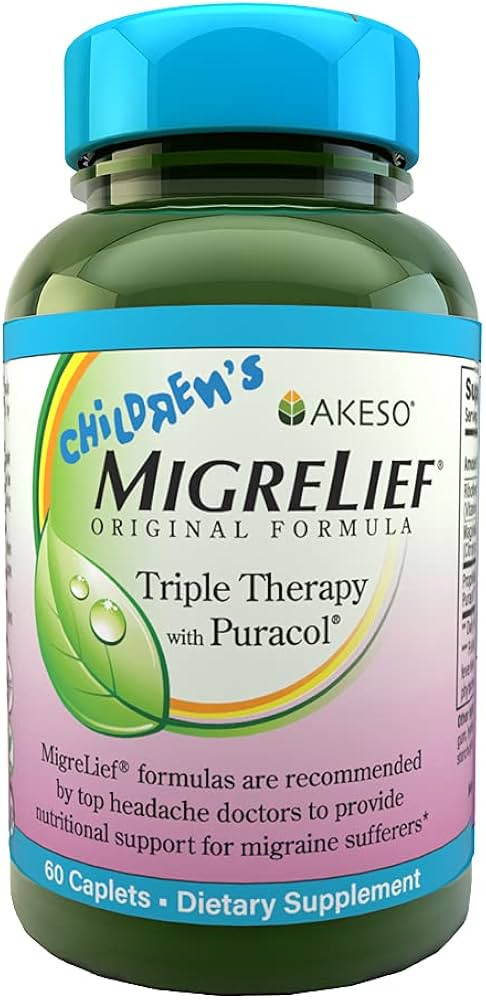 Children's MigreLief® - Triple Therapy with Puracol™ - Nutritional Support for Pediatric Migra... | Amazon (US)
