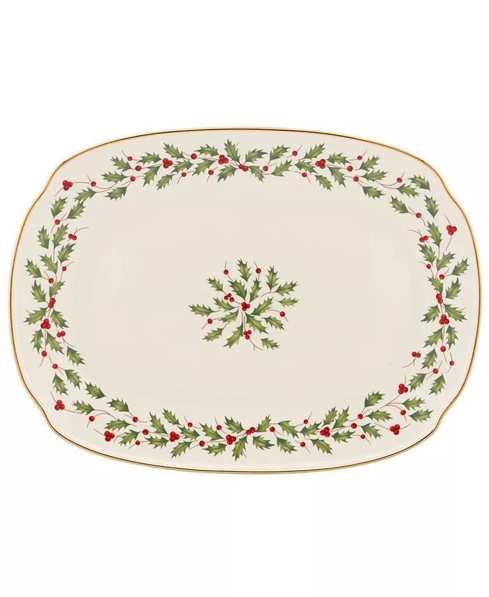 Holiday 15.25" Medium Serving Platter | Macy's