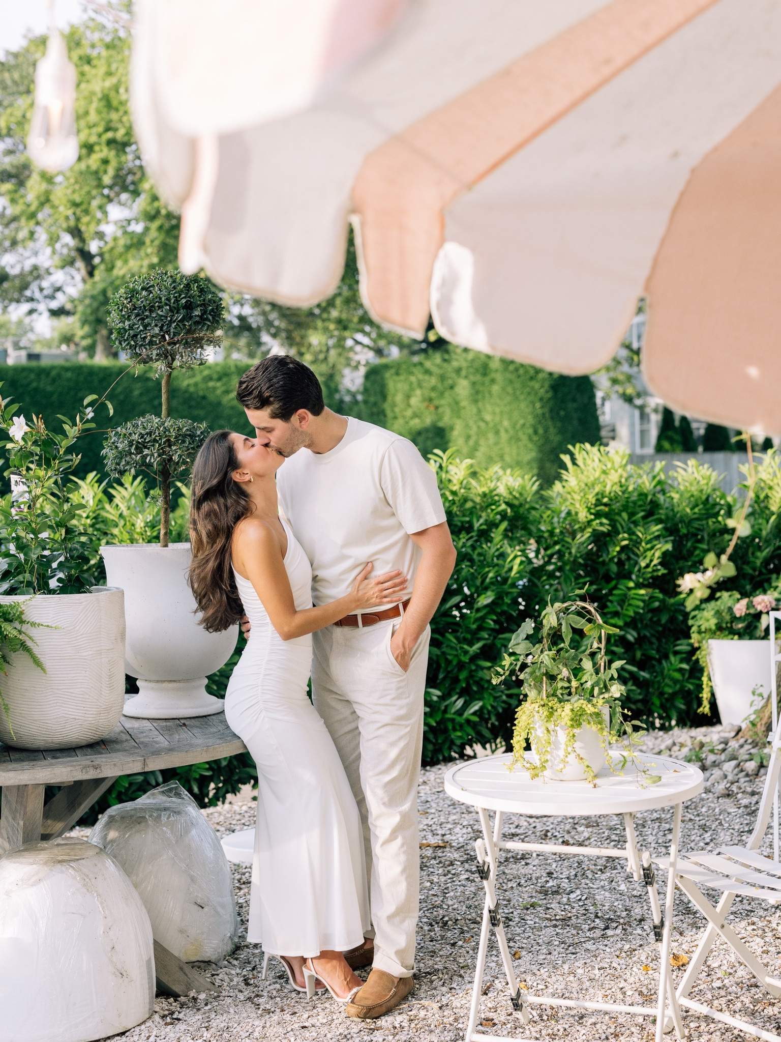 [8/5/25] engagement photos 💕 dress is meshki, wearing size xxs + linking other options!  Heels are also on sale for $40! 

Jake’s full outfit is abercrombie, he’s wearing large in both top + bottoms. 

#LTKSeasonal #LTKWedding #LTKMens