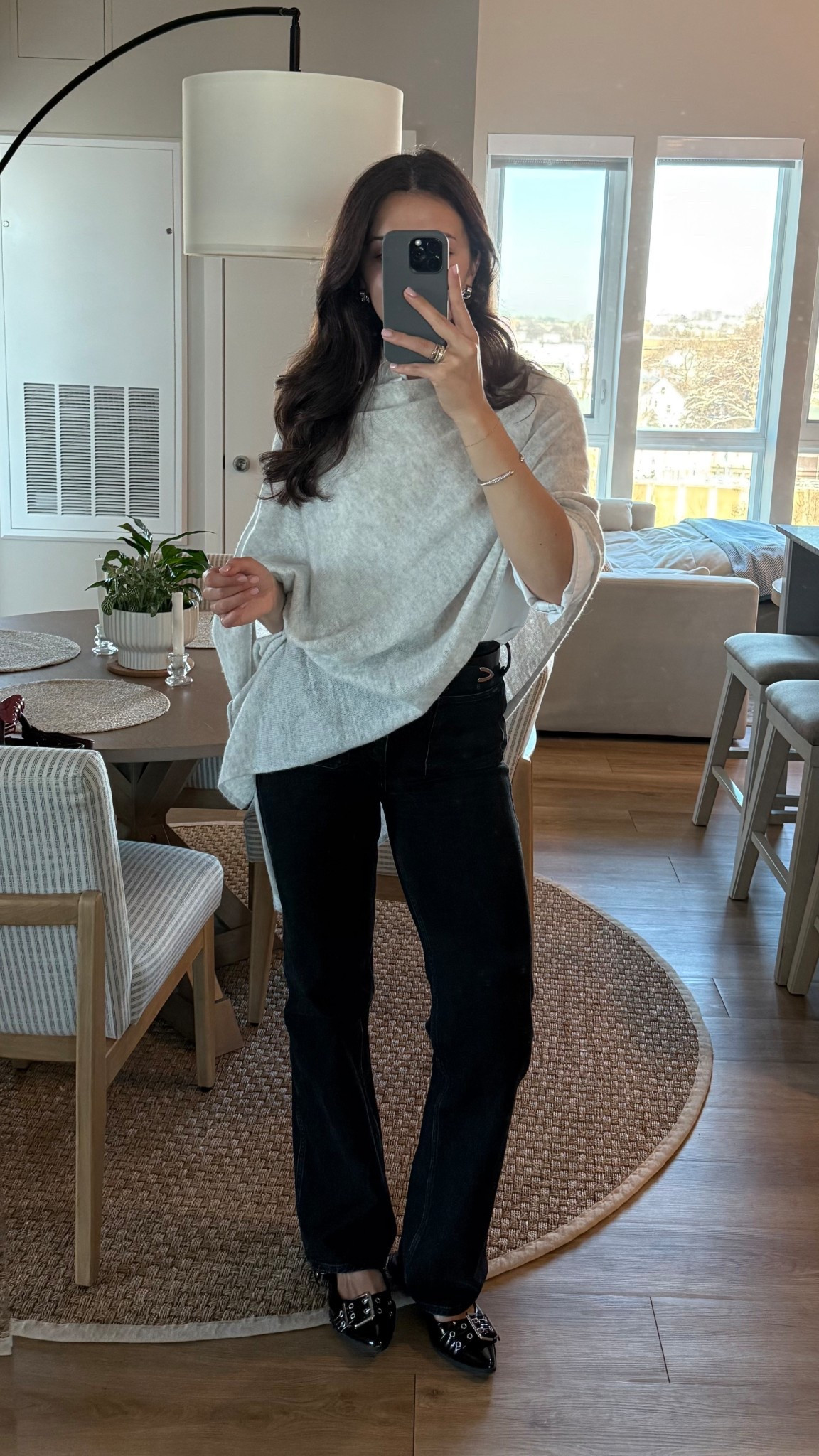 Office outfit! Love layering these ponchos wraps - effortless but also doubles as a blanket at the office 🤭

#LTKSeasonal #LTKootd #LTKWorkwear