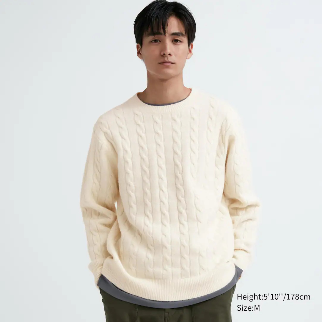 Soufflé Yarn Cable Knit Crew Neck Jumper














£34.90






£34.90













	
	   ... | UNIQLO (UK)