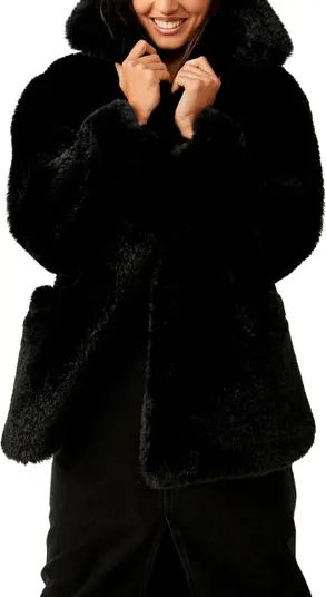 Free People Pretty Perfect Faux Fur Peacoat | Nordstrom | Nordstrom