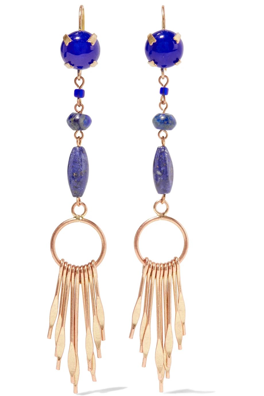 Isabel Marant Jacques Gold-Tone Multi-Stone Earrings, Gold/Blue, Women's | NET-A-PORTER (US)