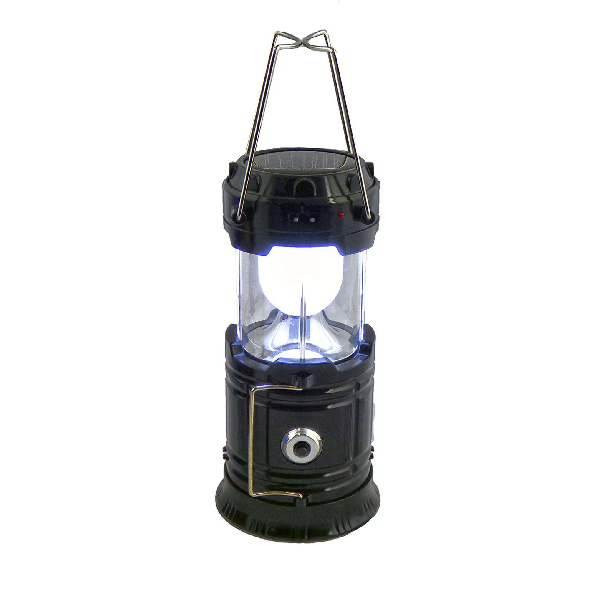 2pc Solar Rechargeable Tactical 3-in-1 Bright Collapsible LED Lantern, Flashlight, And USB Chargi... | Walmart (US)