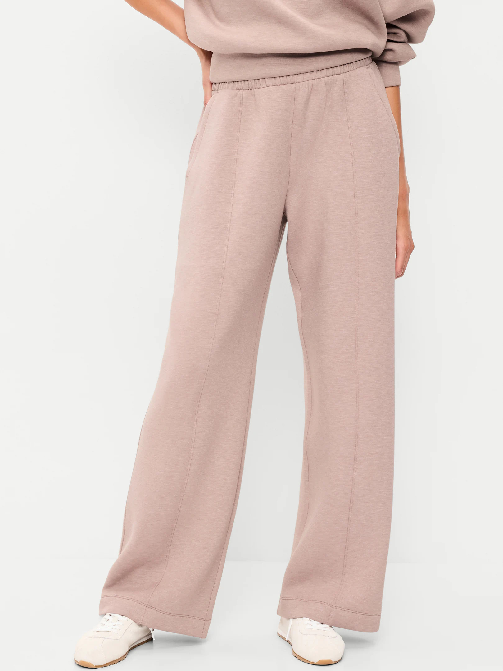 High-Waisted Bounce Fleece Wide-Leg Sweatpants | Old Navy (US)