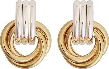 Panacea 2-Tone Dorr Knocker Drop Earrings | Nordstrom | Nordstrom