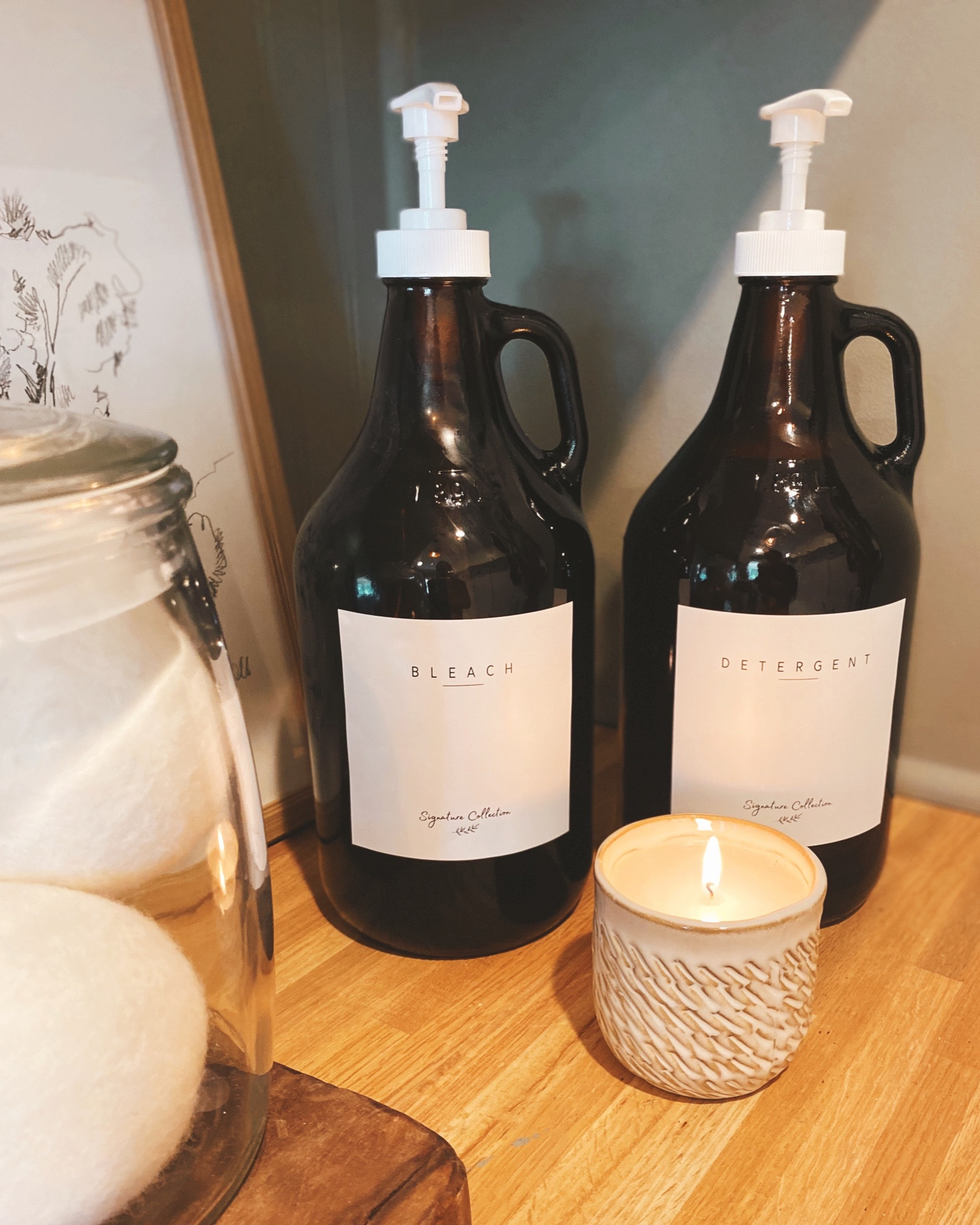 Laundry Room Amber glass jars with pumps for detergent, bleach and softener 🧺 from Amazon #laundryroom #laundry #amazon #organization #spring #springcleaning

#LTKSeasonal #LTKunder50 #LTKhome