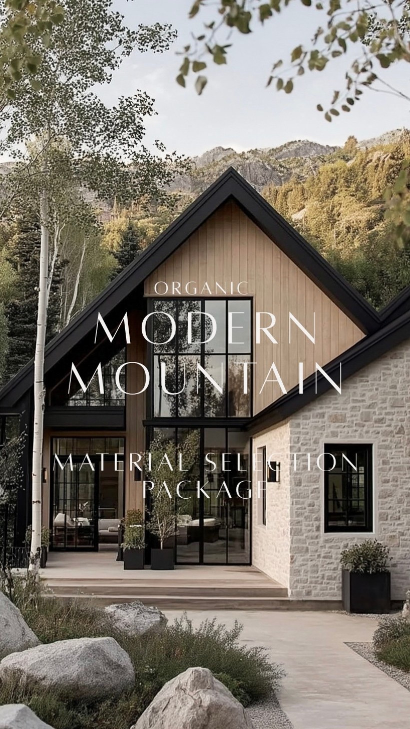 Our |Organic Modern Mountain| Material Selection Package is now available. If you love the finishes of this home, this pre-designed materials package is perfect for you! Visit our website for all the details: www.rangerhomenw.com

#LTKSaleAlert #LTKHome