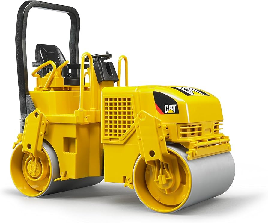 Bruder Toys - Construction Realistic CAT Asphalt Drum Compactor Vehicle with Articulated Steering... | Amazon (US)
