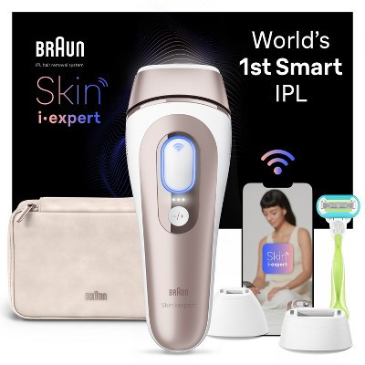 Braun Skin i-Expert PL7243 IPL Device Laser Hair Removal Kit with 3 Smart Heads and Soft Vanity Case | Target