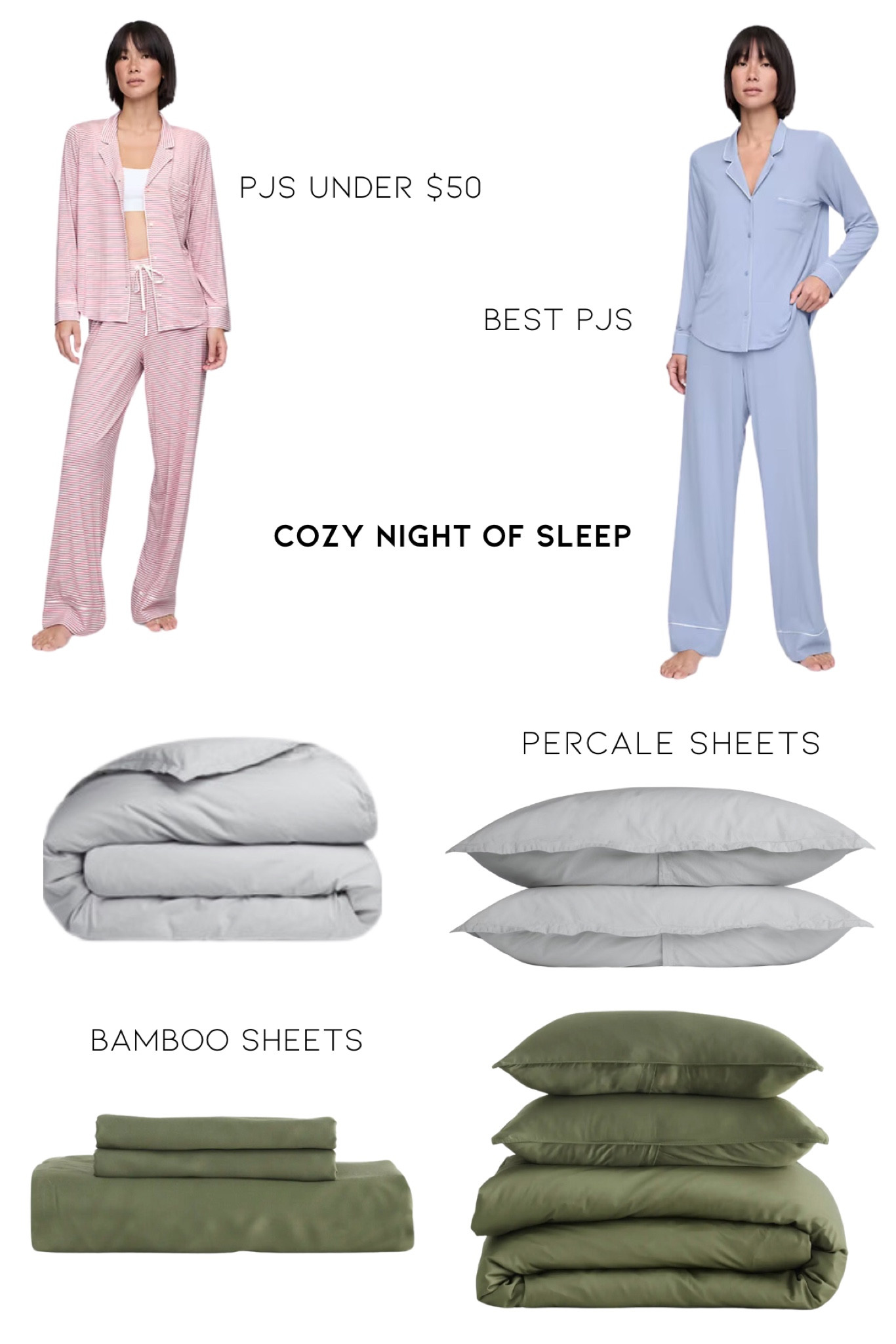 Best pjs and bedding for a great night of sleep 

#LTKSeasonal #LTKFindsUnder100 #LTKFindsUnder50
