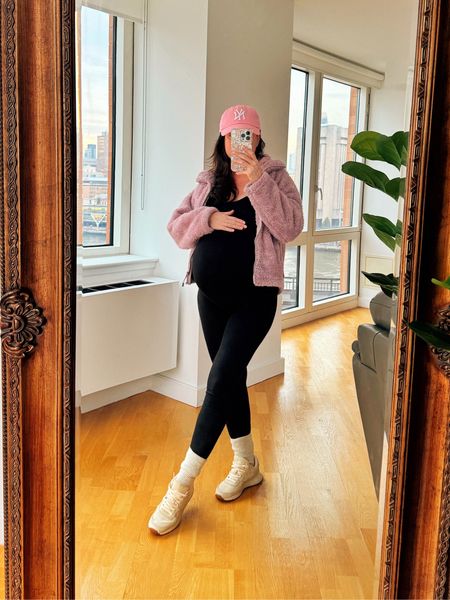 Bumpsuit jumpsuit, size s. Fuzzy jacket, last year’s style, linked the new one. NY baseball cap. Casual maternity outfit.

Code anaflorentyna for 20% off on bumpsuit site.

#LTKtravel #LTKbump #LTKSeasonal