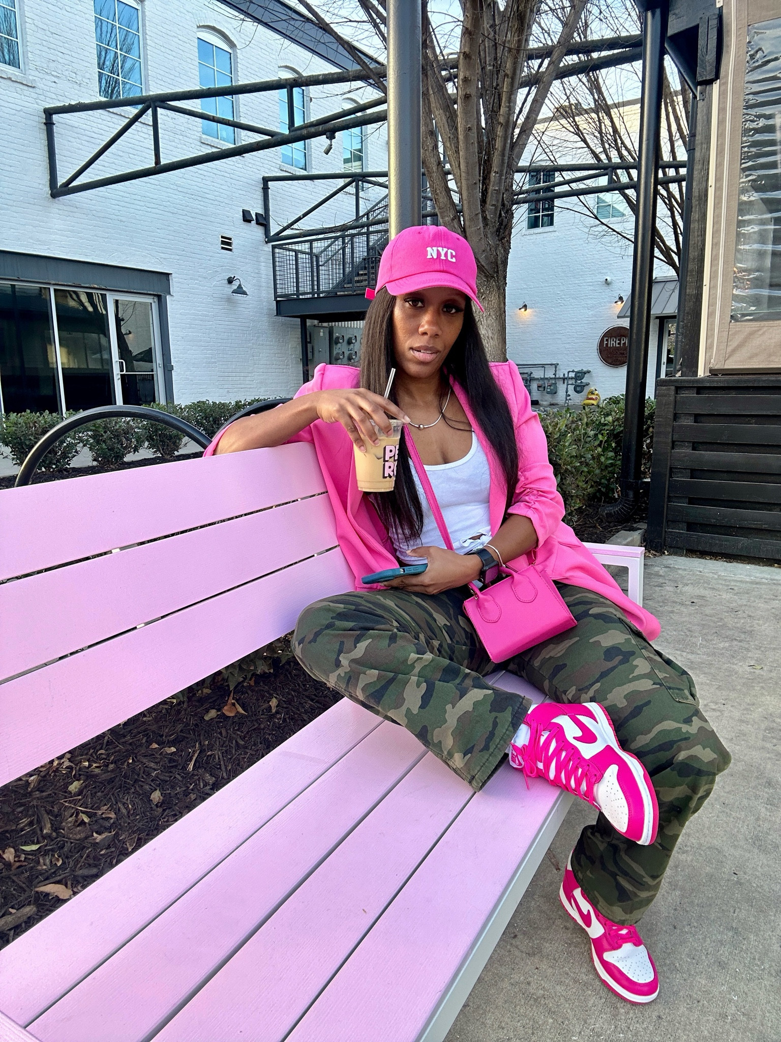Camo pants outfit.

I’m wearing a pink baseball hat, white crop top, pink blazer, camo cargo pants, pink mini crossbody bag, and pink and white sneakers.

#LTKFindsUnder100 #LTKStyleTip #LTKSeasonal