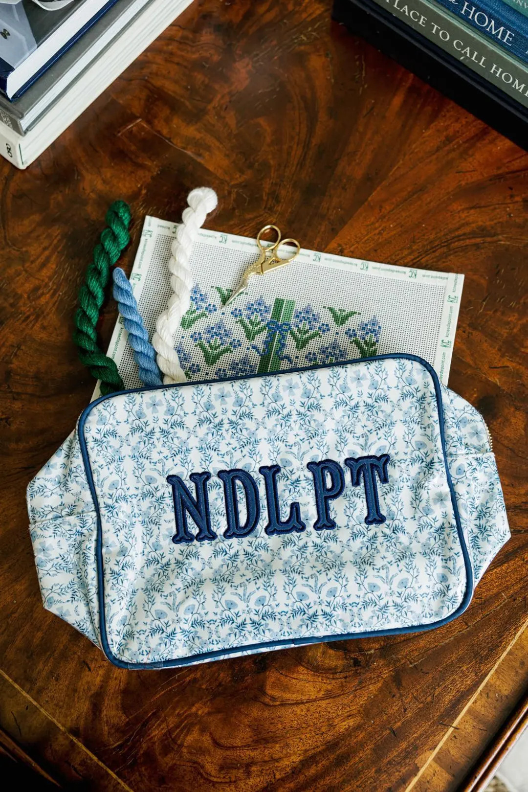 Needlepoint XL Project Pouch // Needlepoint NDLPT Project Bag Storage, Custom Name School Everyda... | Etsy (US)