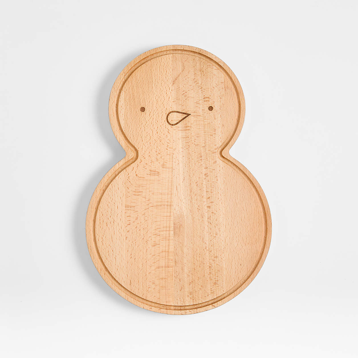 Snowman Wood Cutting Board | Crate & Barrel | Crate & Barrel