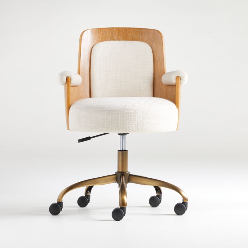 Roan Wood Office Chair + Reviews | Crate & Barrel | Crate & Barrel