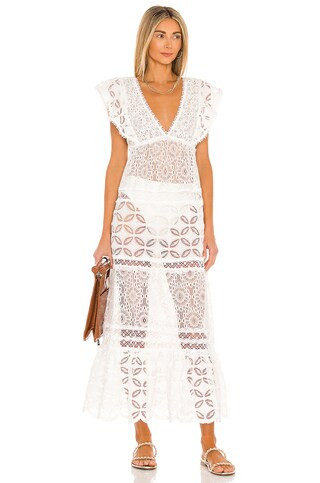 Waimari Nicole Dress in Ivory from Revolve.com | Revolve Clothing (Global)