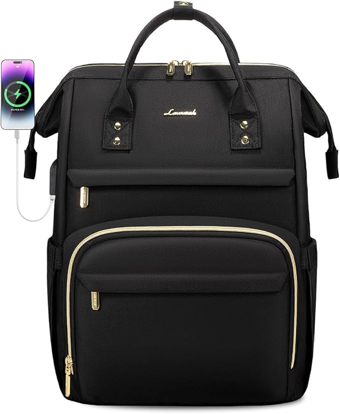 LOVEVOOK Laptop Backpack,15.6 Inch Professional Womens Purse Computer Bag Nurse Teacher Backpack,... | Amazon (US)