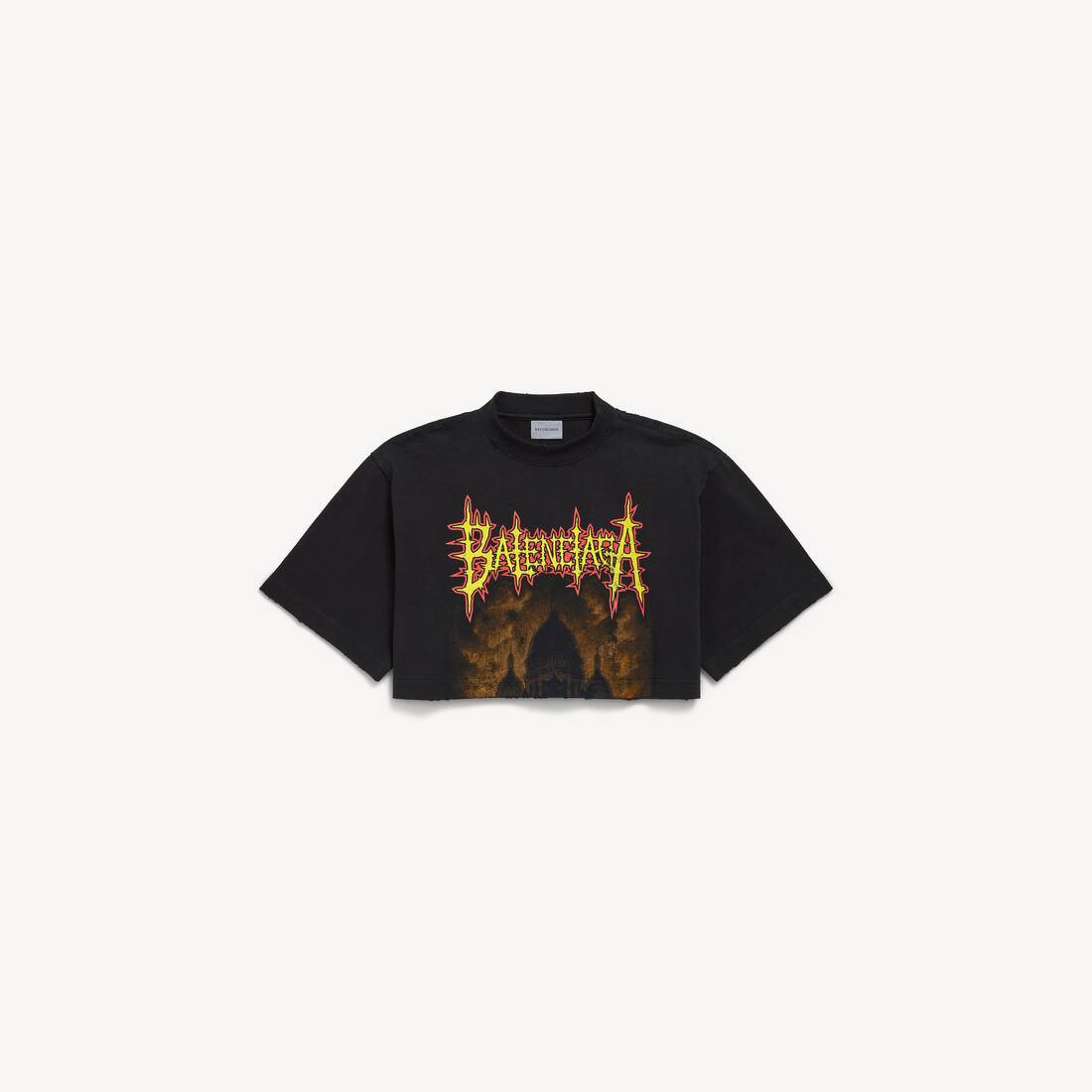 Balenciaga sacré cœur cropped t-shirt | Balenciaga