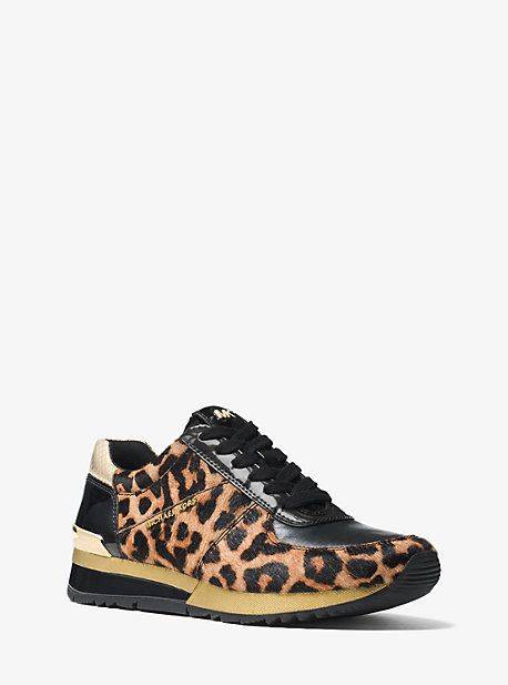 Allie Leopard Calf Hair Sneaker | Michael Kors US