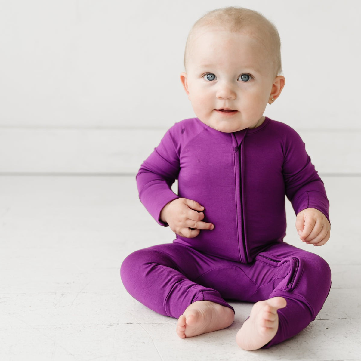 Amethyst Bamboo Viscose Zippy | Little Sleepies