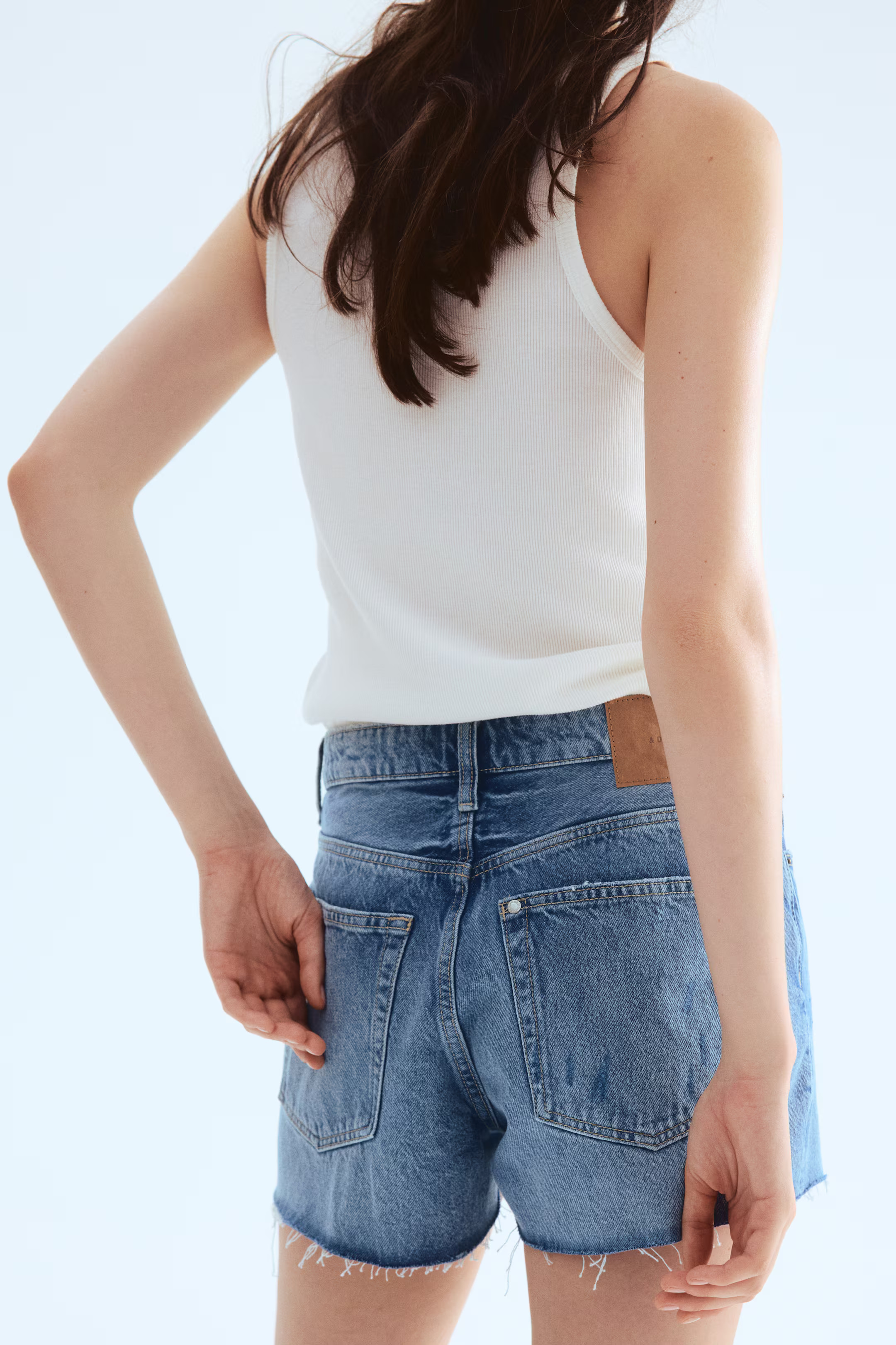 High-Waist Denim Shorts | H&M (US + CA)