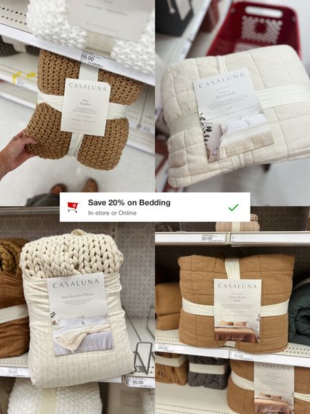 Save 20% off Casaluna bedding at Target! I love these neutral/fall options! Quilt, knit throw, blanket, bedroom

#LTKsalealert #LTKhome #LTKfindsunder100