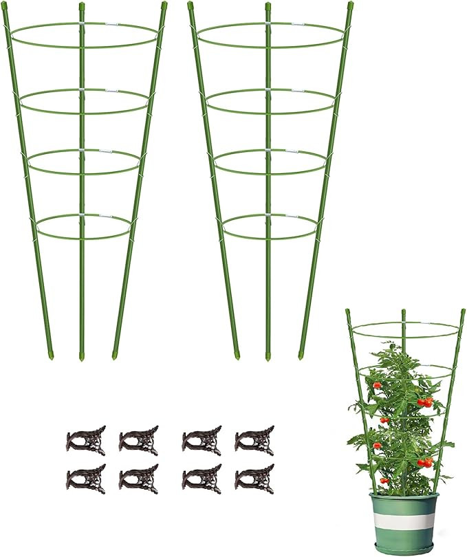 Mimeela Garden Plant Support Tomato Cage, Upgrade Trellis for Climbing Plants, Plant Trellis Kits... | Amazon (US)