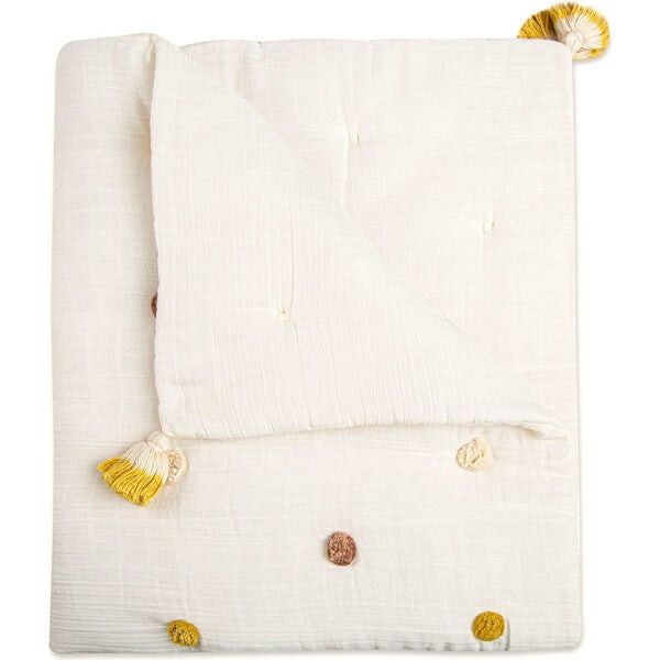 Pom Pom Blanket, Kendi - Crane Baby Blankets & Quilts | Maisonette | Maisonette
