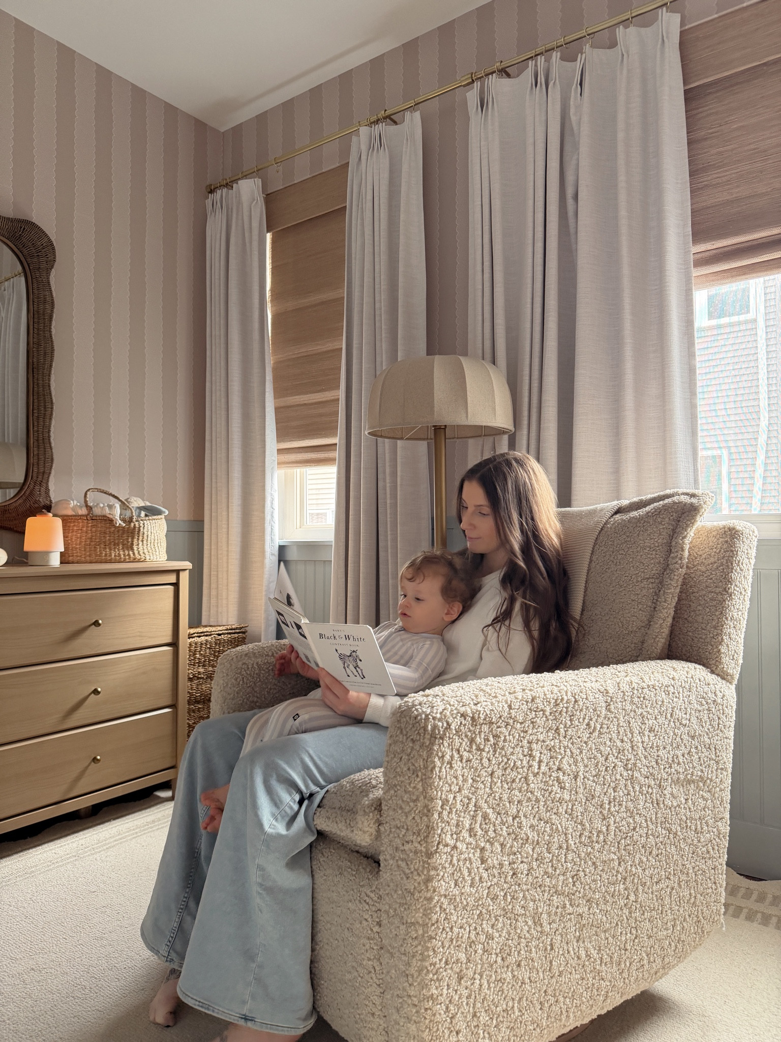 Reading to my baby in his nursery 🤍

#LTKBaby #LTKmomlife #LTKHome