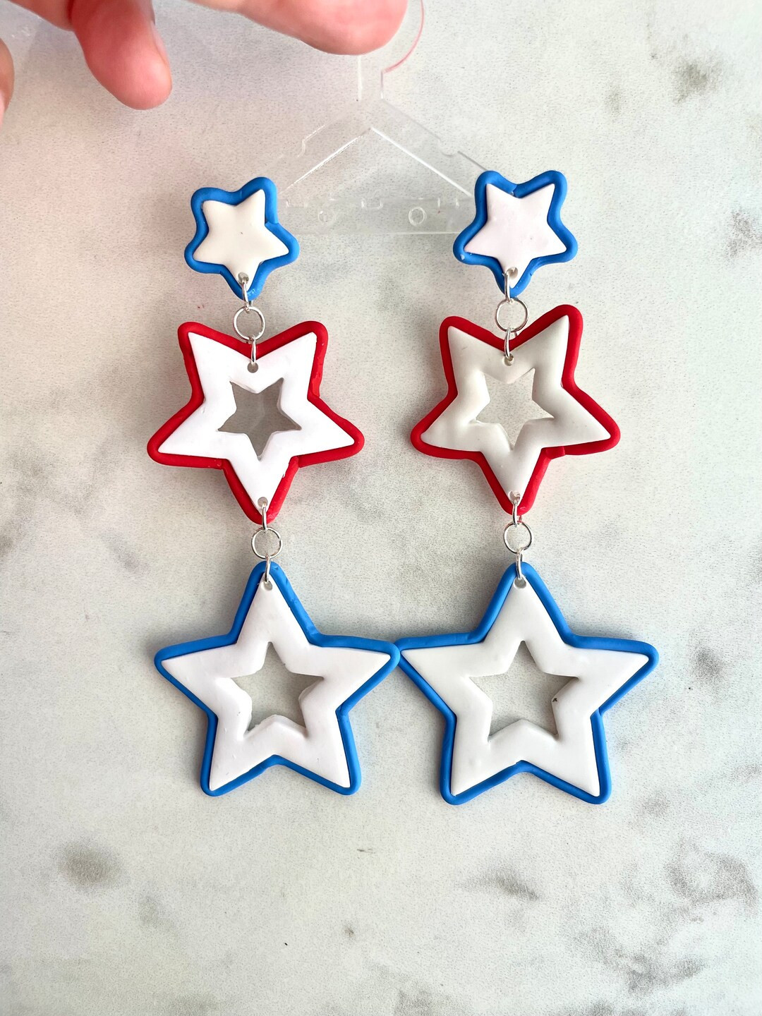 Fourth of July Polymer Clay Earring - Etsy | Etsy (US)