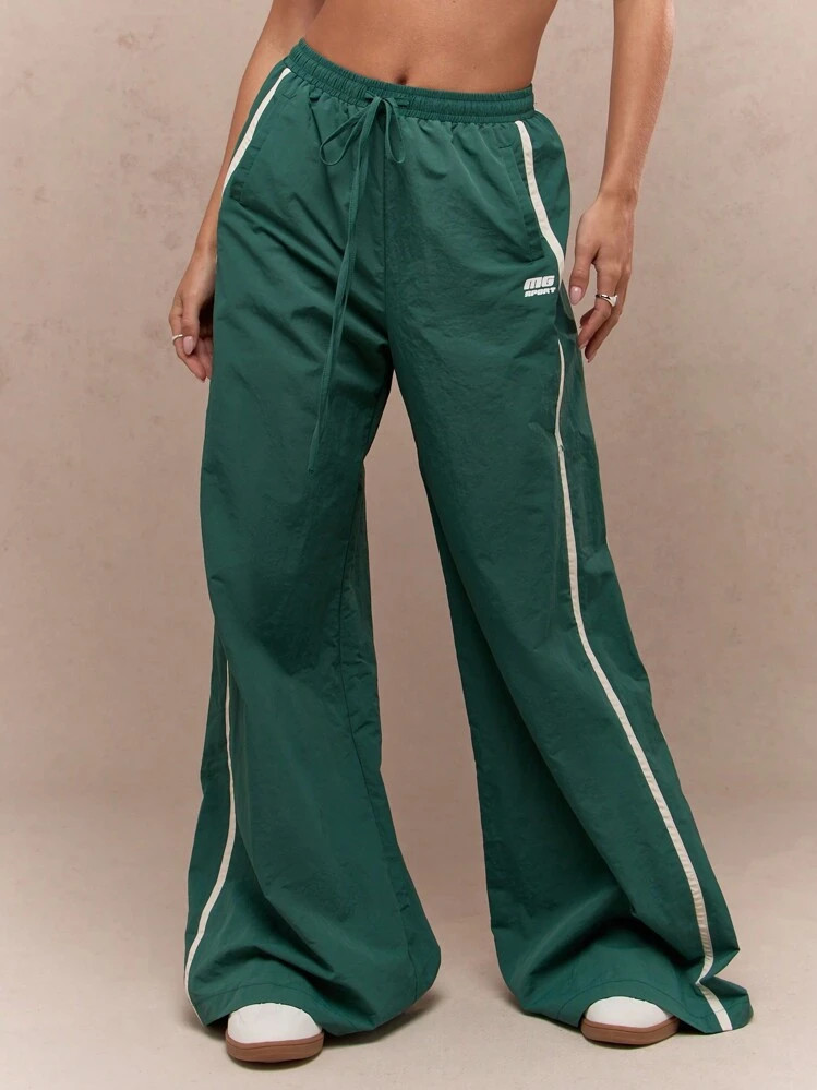 Retro Track Pants Elastic waistband  | SHEIN